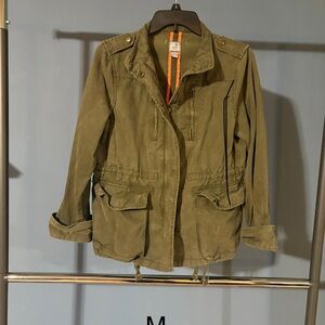 Classic Olive Utility Jacket for Women